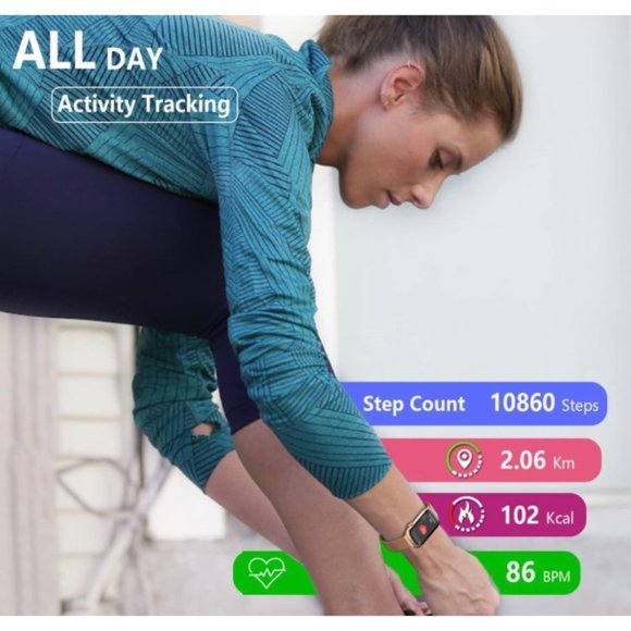 FITVII Slim Fitness Tracker with Blood Oxygen SpO2, Blood Pressure, 24/7… - Picture 6 of 8